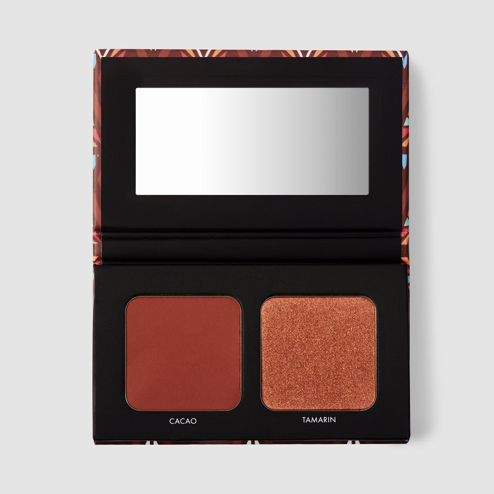 Blush and highlighter duo